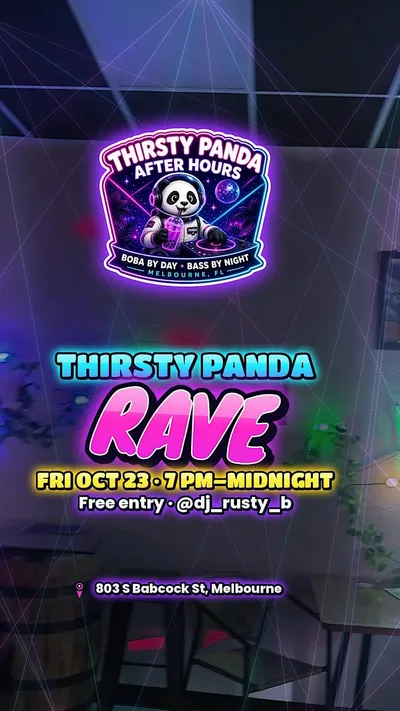 Thirsty Panda Rave with Puzzle, Chef, DJ Rusty-B